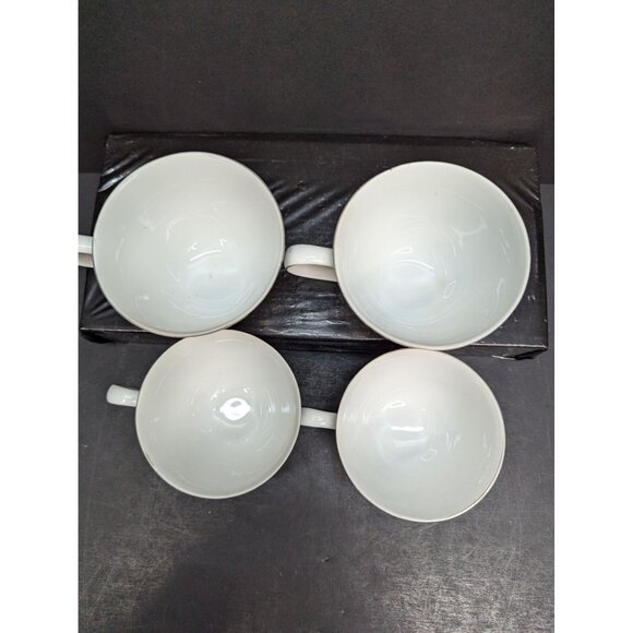 Harmony House Valencia 3685 Fine China Ceramic Footed Teacup Set of 4 No Saucer - Picture 8 of 10